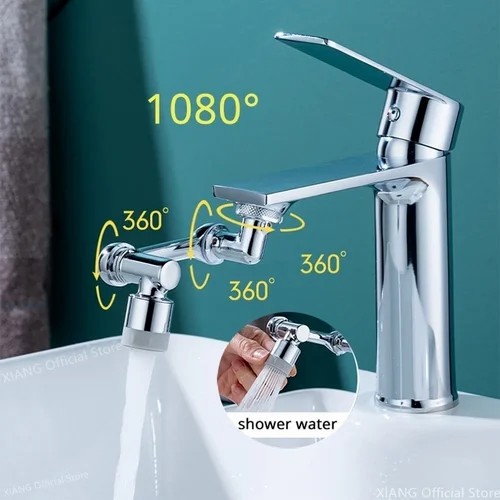 🔥Last Day 50% OFF🔥Universal 1080° Swivel Robotic Arm Swivel Extension Faucet Aerator