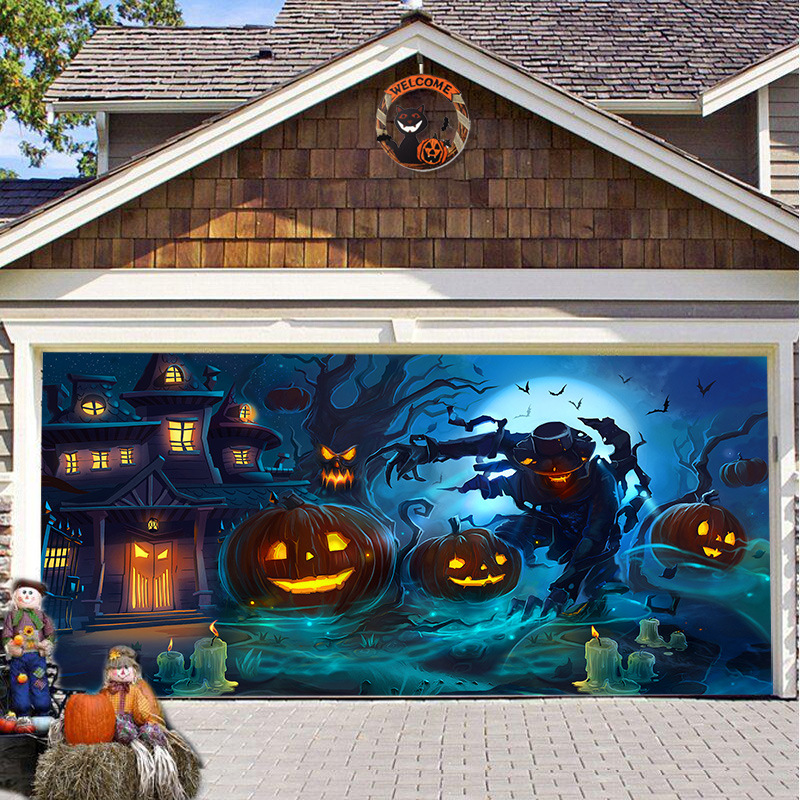 (🎃Early Halloween Sale 48% OFF🎃) - Halloween 2024 Garage Door Decoration