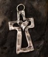✝️100% handgefertigtes Silberkreuz Heilendes Herz(Handmade®)