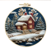 🎄🎅Christmas Presale - 49% OFF  Christmas house Embroidery KIT