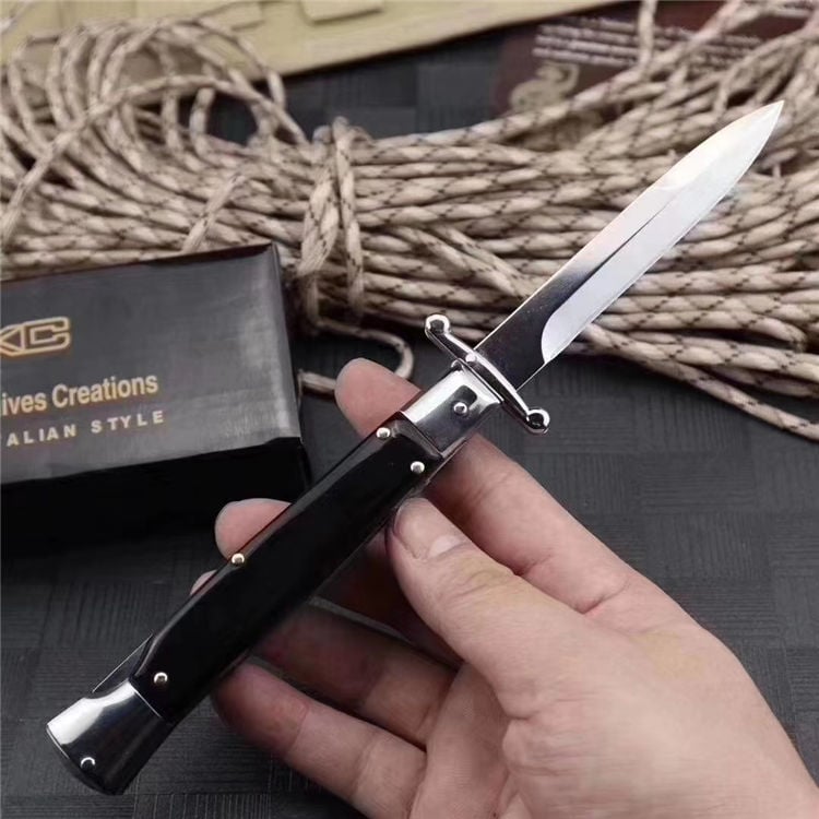 Pure Handmade Old School Italian Stiletto Pocket Knife - Buy 2 Free Shipping