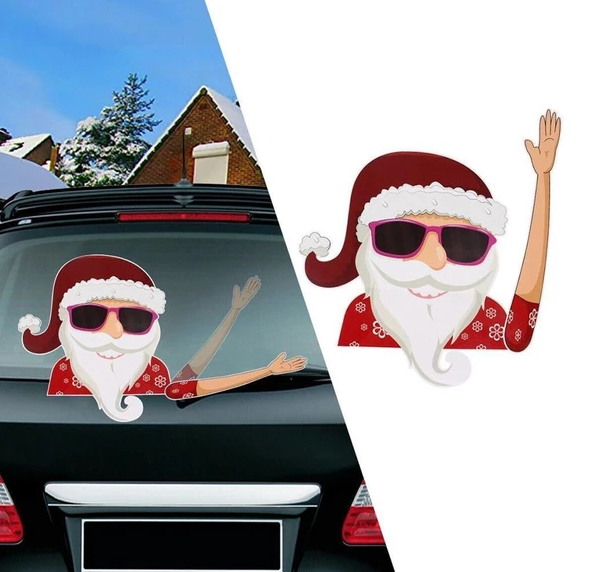 50% OFF Early Black Friday Sale-Christmas Waving Car Wiper Stickers & BUY 1 GET 1 FREE TODAY