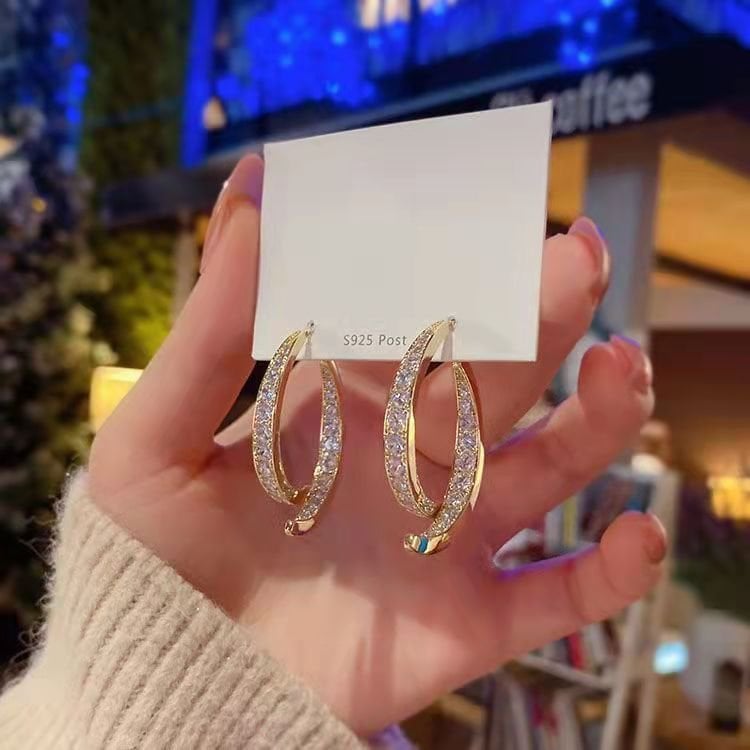 🎉🎉Early New Year Sale-49% OFF🔥Cross Curved Earrings(BUY MORE SAVE MORE)