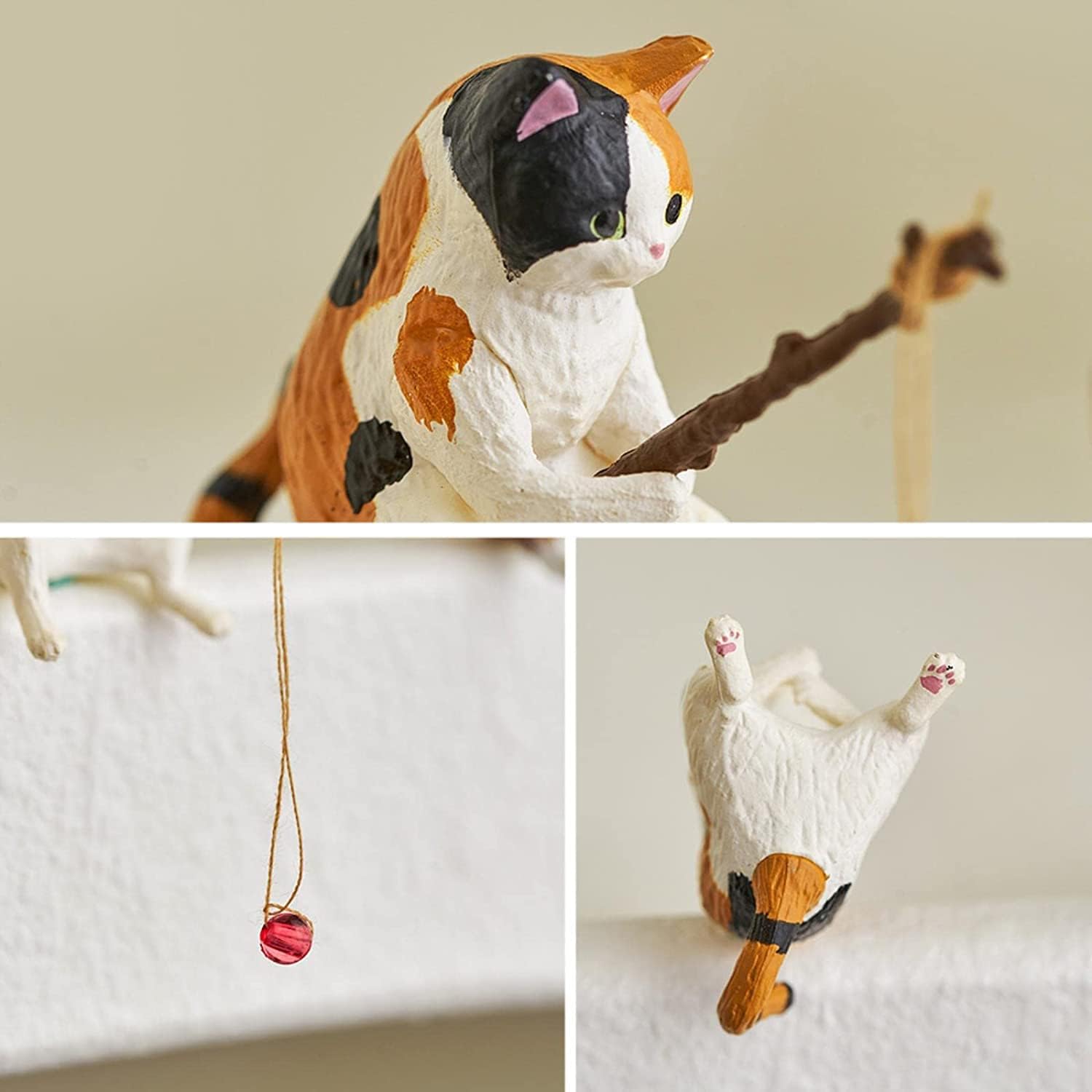 🔥Handmade Miniature Fishing Cat Figurines - Buy 4 Get Extra 20% OFF