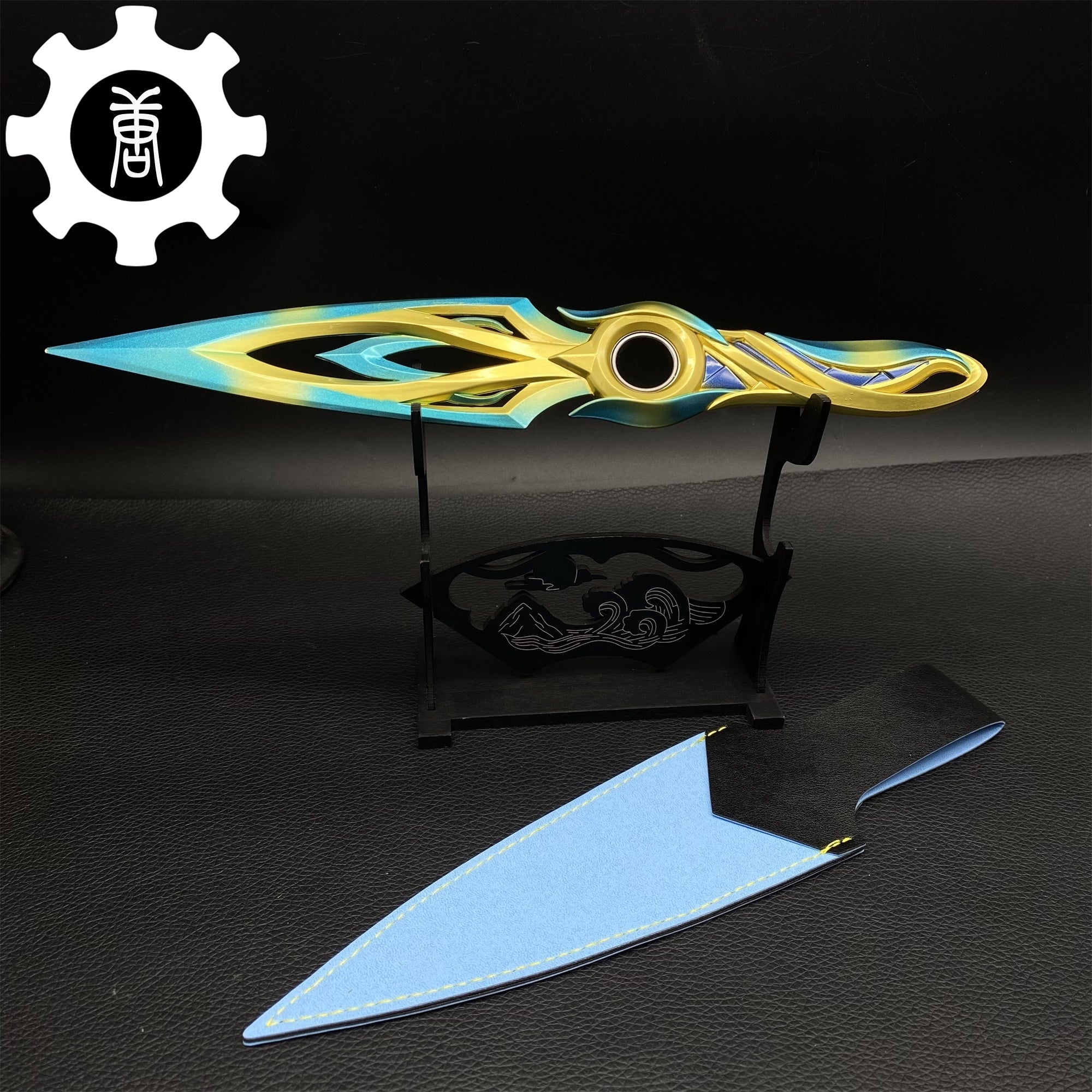 Metal Dull Blade Mystbloom Kunai 11'' Game Prop 3 Colors