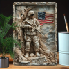 🎖️July 4th Flash Sale: 50% OFF Sitewide! 💕Handmade Patriotic Tactics Wall Painting