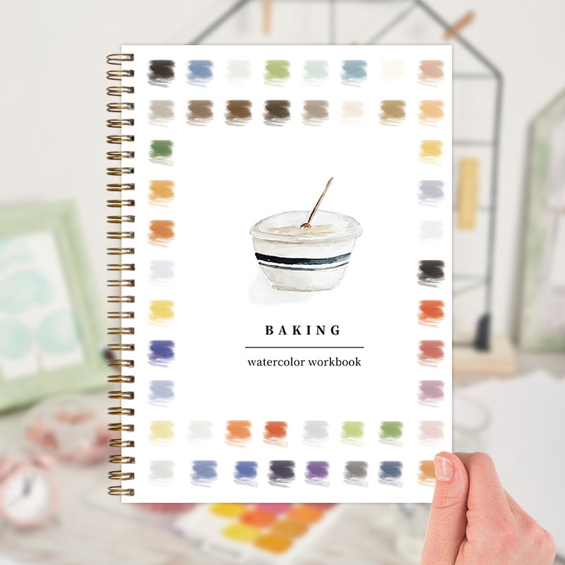 🍪Baking Watercolor Workbook