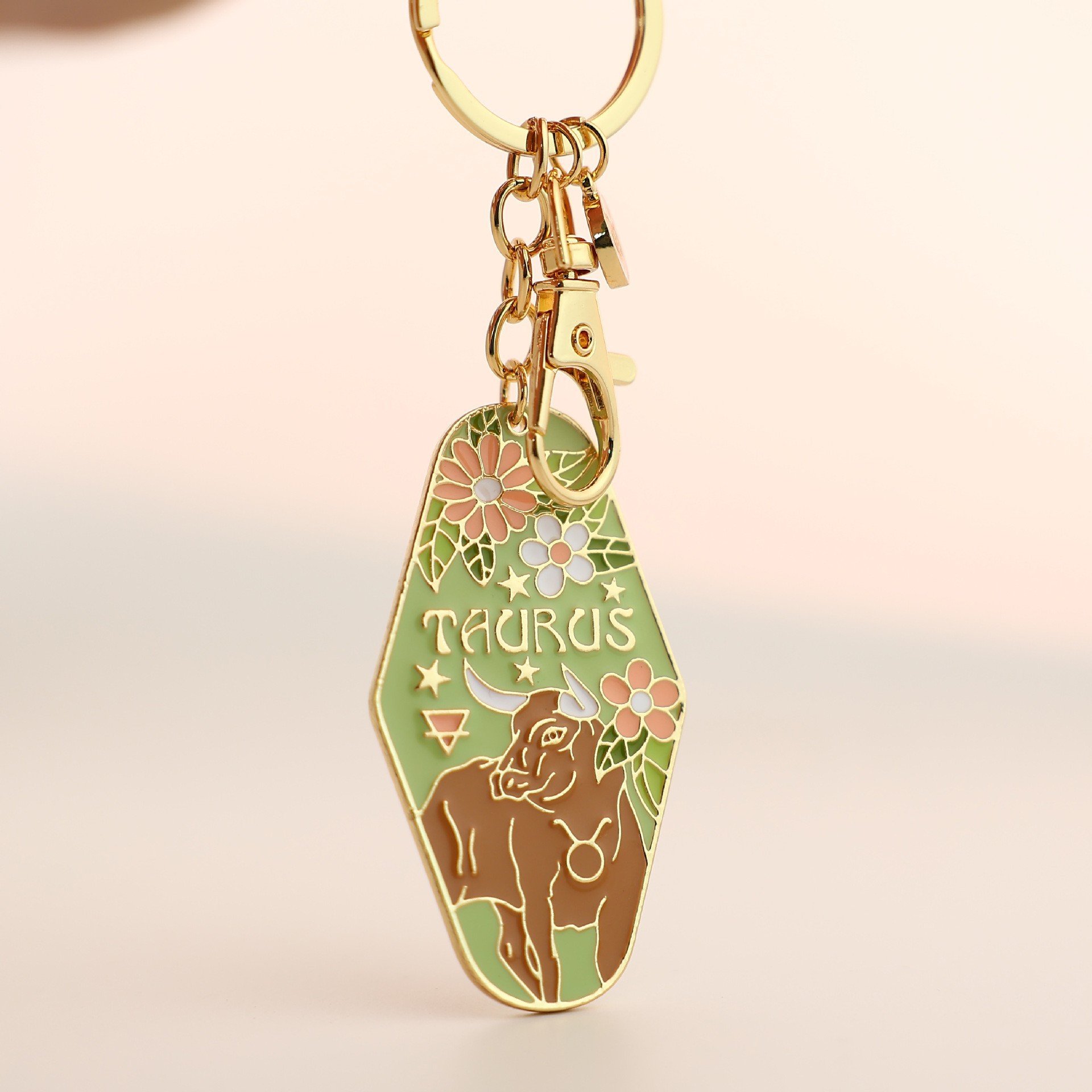 🎁TikTok Last Day Sale - 70% OFF🔥Vintage Illustrated Zodiac Keychain✨🔮