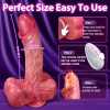 5 In 1 Realistic Muscular Thrusting Rotation Dildo Wireless Control Vibrators With Suction Cup