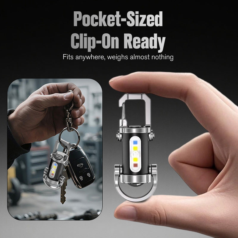 🎄TikTok Christmas Sale -70% OFF✨Portable Rechargeable Bright Keychain Flashlight