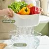 (🔥Last Day Promotion 50% OFF)Innovative Double-Layered Vegetable Wash Basket with Doggie Design