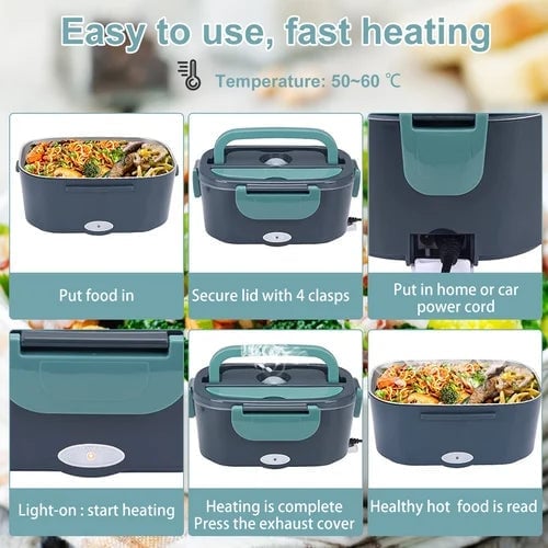 🔥Heißer Verkauf 49% Rabatt) Portable Insulated Heating Lunch Box🍱🚗🏠