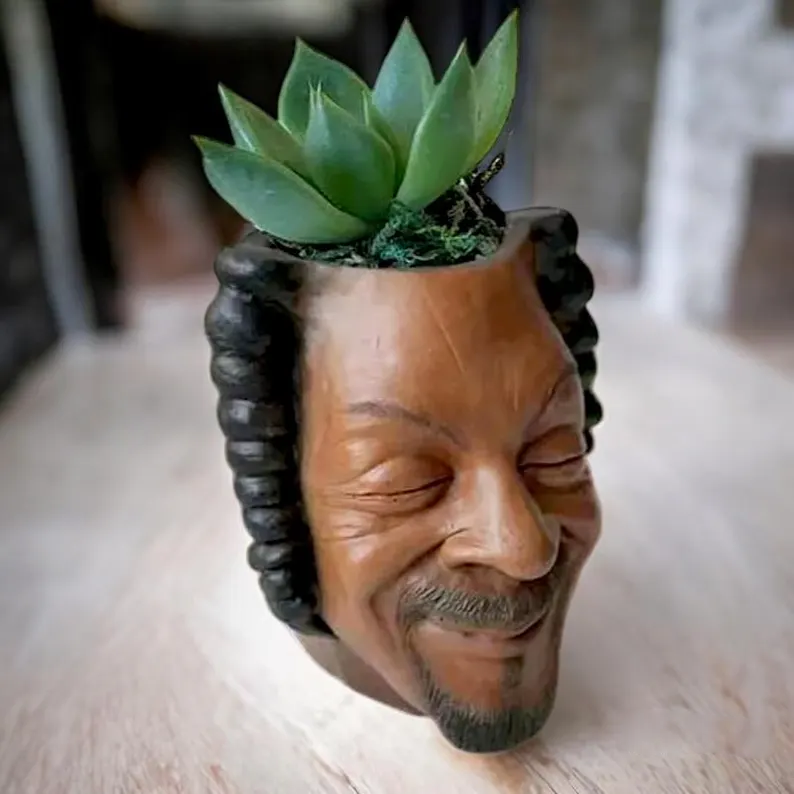 Funny Celebrity-Inspired Plant Pot