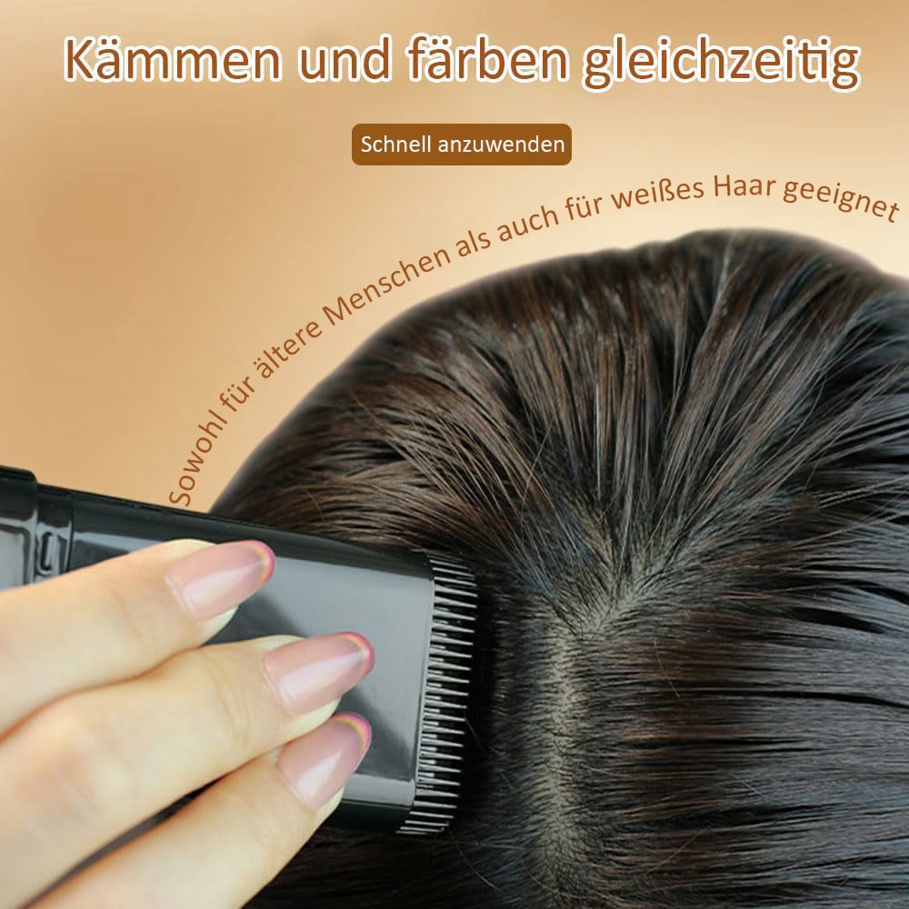 🔥LETZTER TAG 49 % RABATT👍🏻Tragbarer Haarfärbekamm für die Abdeckung grauer Haare