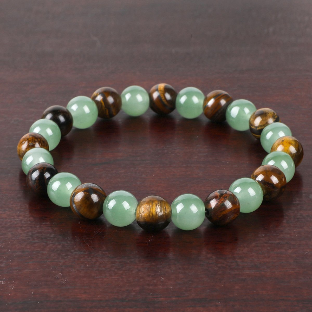 🎁TikTok Last Day Sale - 70% OFF🍀💰Money Attraction Bracelet with Green Aventurine & Tiger Eye
