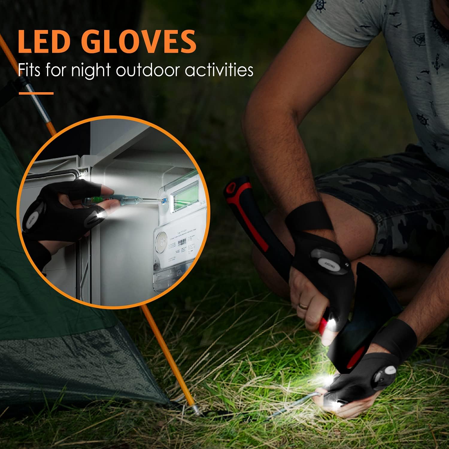 🔥LAST DAY 50% OFF-LED Flashlight Gloves