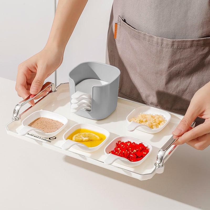 Last Day Promotion 70% OFF - 🔥Dipping Sauce Plate & Holder Set⚡Buy 2 Get Free Shipping