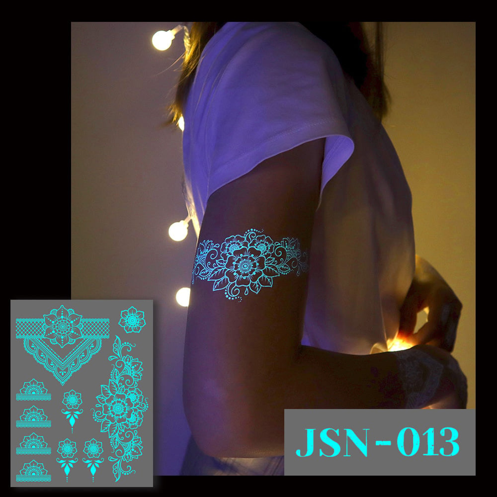 Luminous tattoo sticker