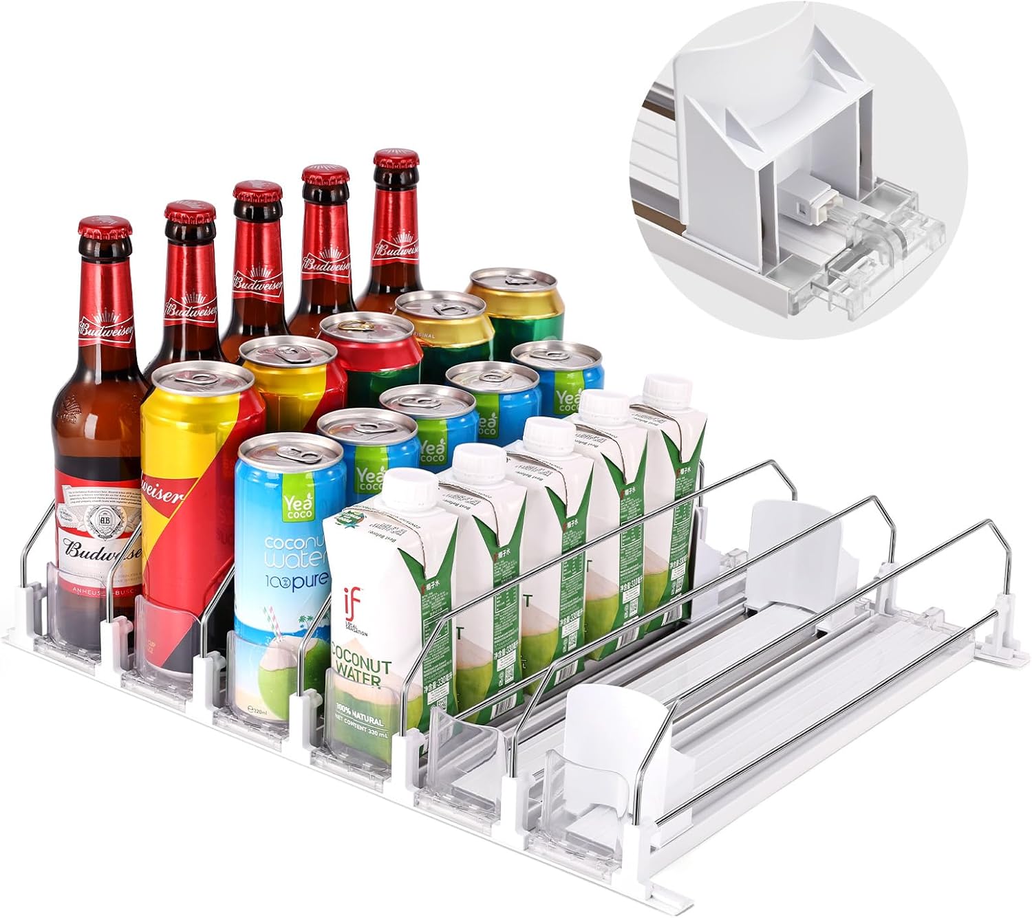 🔥Last Day Promotion - 70% OFF🎁🥤Drink Organizer for Fridge