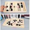 Two-Player Wooden Ice Hockey Battle Parent-Child Interactive Tabletop Game