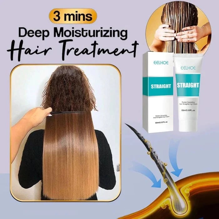 Last Day Promotion 49% OFF - 🔥Silk and Keratin Treatment Hair Straightening Cream