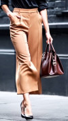 Women's Commuter Wide-leg 9-point Trousers