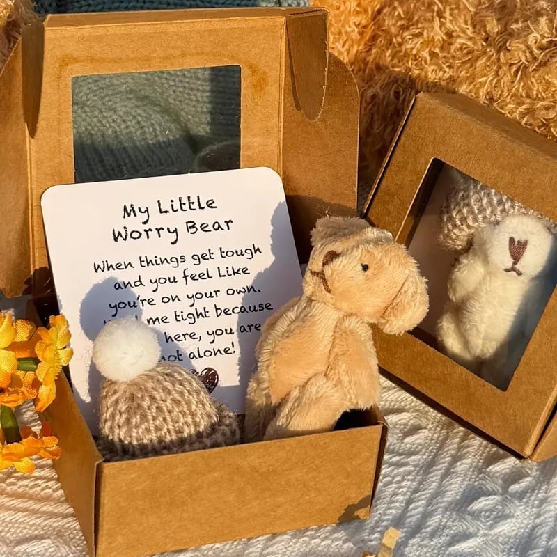 ⏰LAST DAY SALE 50% OFF🎁Handmade Mini Plush Teddy Bear in Box