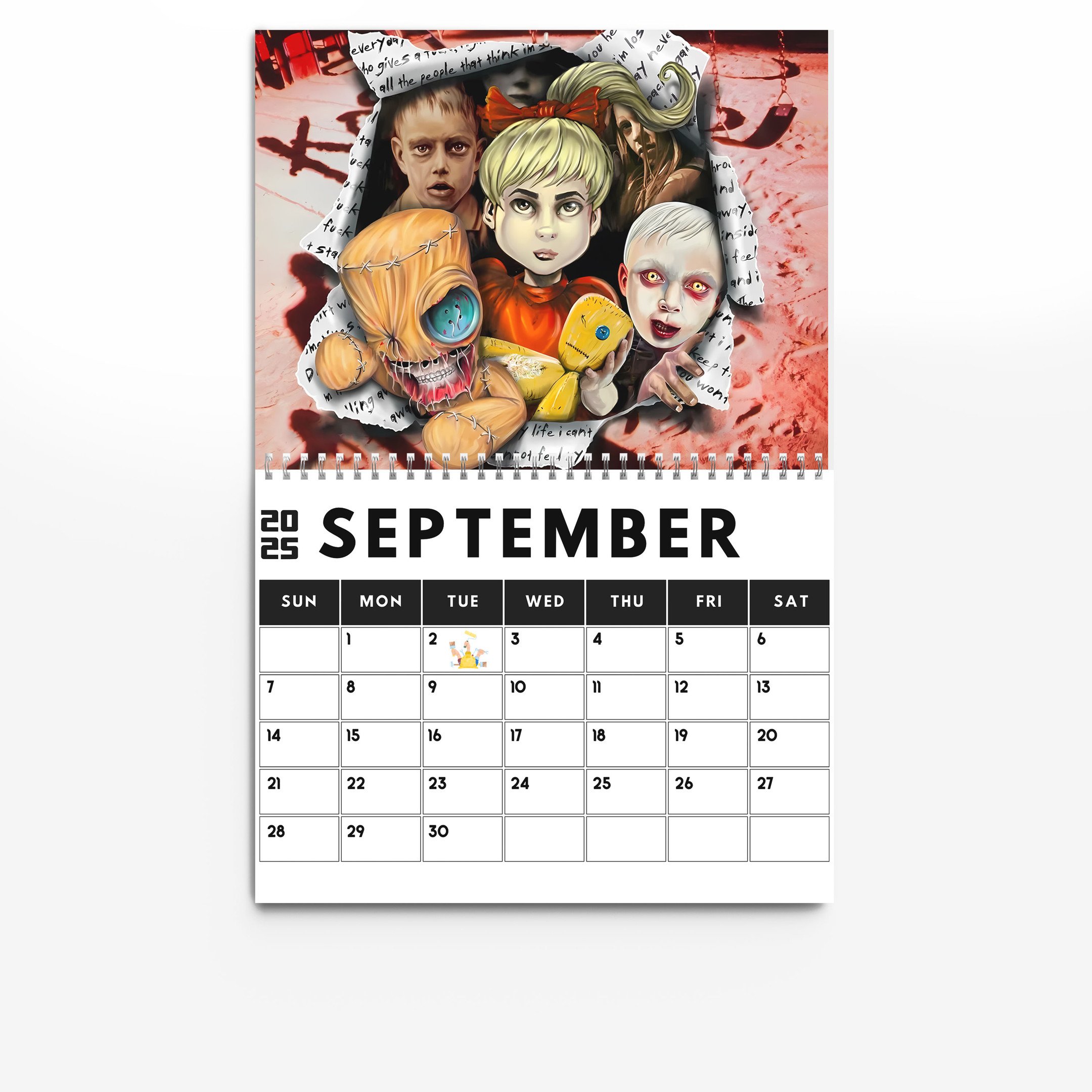 🔥LAST DAY SALE 50% OFF🎸2025 KORN WALL CALENDAR