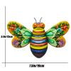 Iron Bee Art Sculpture Hanging Wall Decorations for Garden