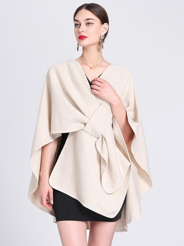 ⏰LAST DAY SALE 50% OFF💥Women's Solid Color Cape Shawl
