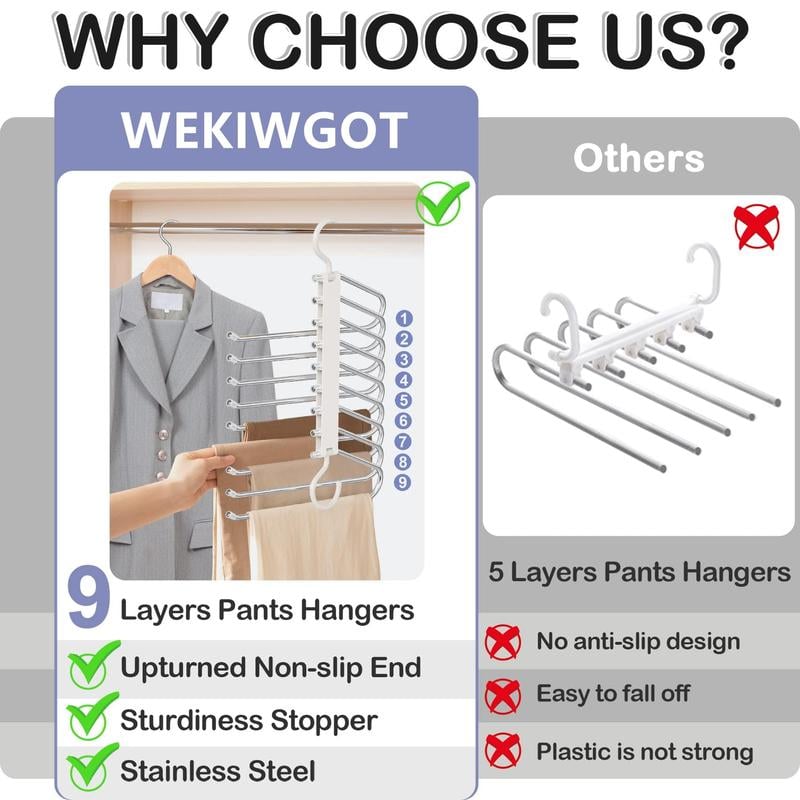 🔥Last Day Promotion 70% OFF🔥9 Layer Pants Hanger