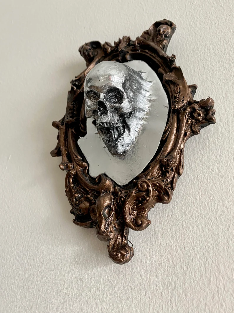 💀Ghost Skull Wallboard resin sculpture