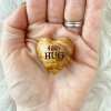 Little Pocket Hug Wooden Heart Token--Miss You Note, Isolation Gift for Someone You Love