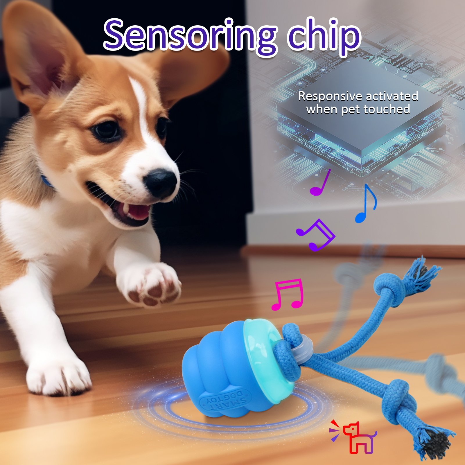 Tiktok Summer Sale🎉Interactive Dog Toys with Activated