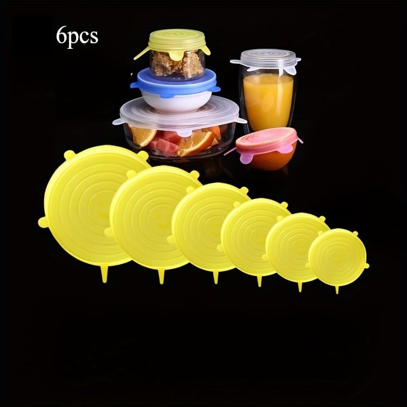 💥LAST DAY SALE 50% OFF💥6/12pcs Silicone Cover Stretch Reusable Lids