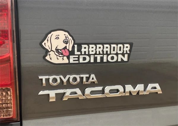 Laser-Cut Dog Car Emblem