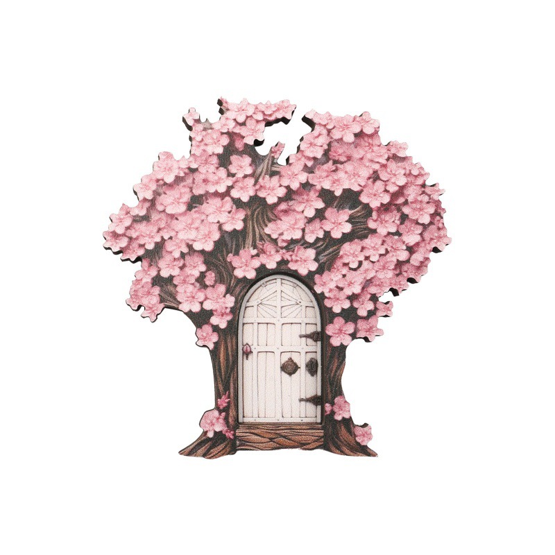 🔥Wooden garden fairy door decorations 🌹Garden creative fairy tale house home living room desktop micro landscape decorations