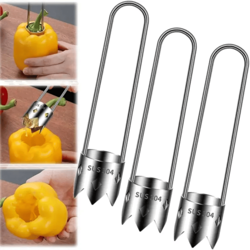 🎁TikTok Last Day Sale - 70% OFF🔥2 Pcs Fruit and Vegetable Corer Tool