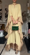 Women's V-neck Splicing Tassel Temperament Dress