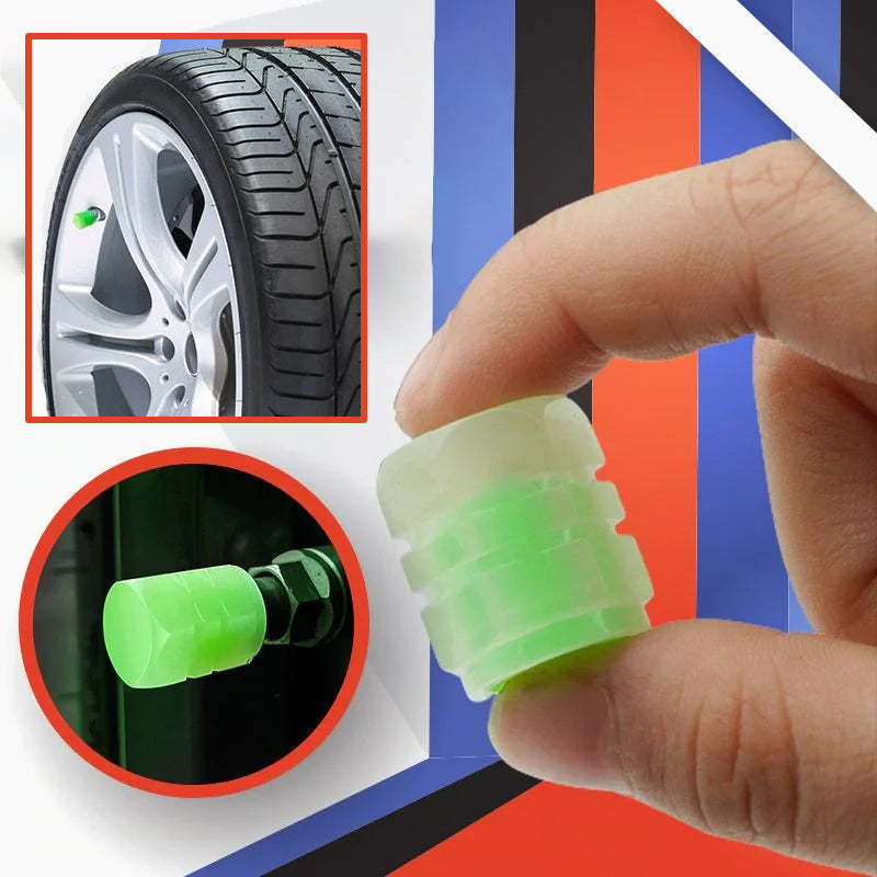 BUY 4 PAIRS GET 6 PAIRS PREE&FREE SHIPPING-Universal Fluorescent Tire Valve Caps(🔥