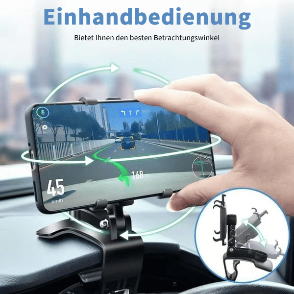 🏆2025 Neuankömmling 360-Grad-drehbare Handyhalterung fürs Armaturenbrett im Auto