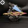 Metal Dull Blade Mystbloom Kunai 11'' Game Prop 3 Colors