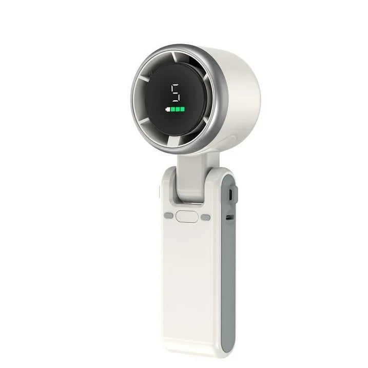 💥Portable Handheld Turbo Fan, 5 Gear Wind,4000mAh Battery Operated