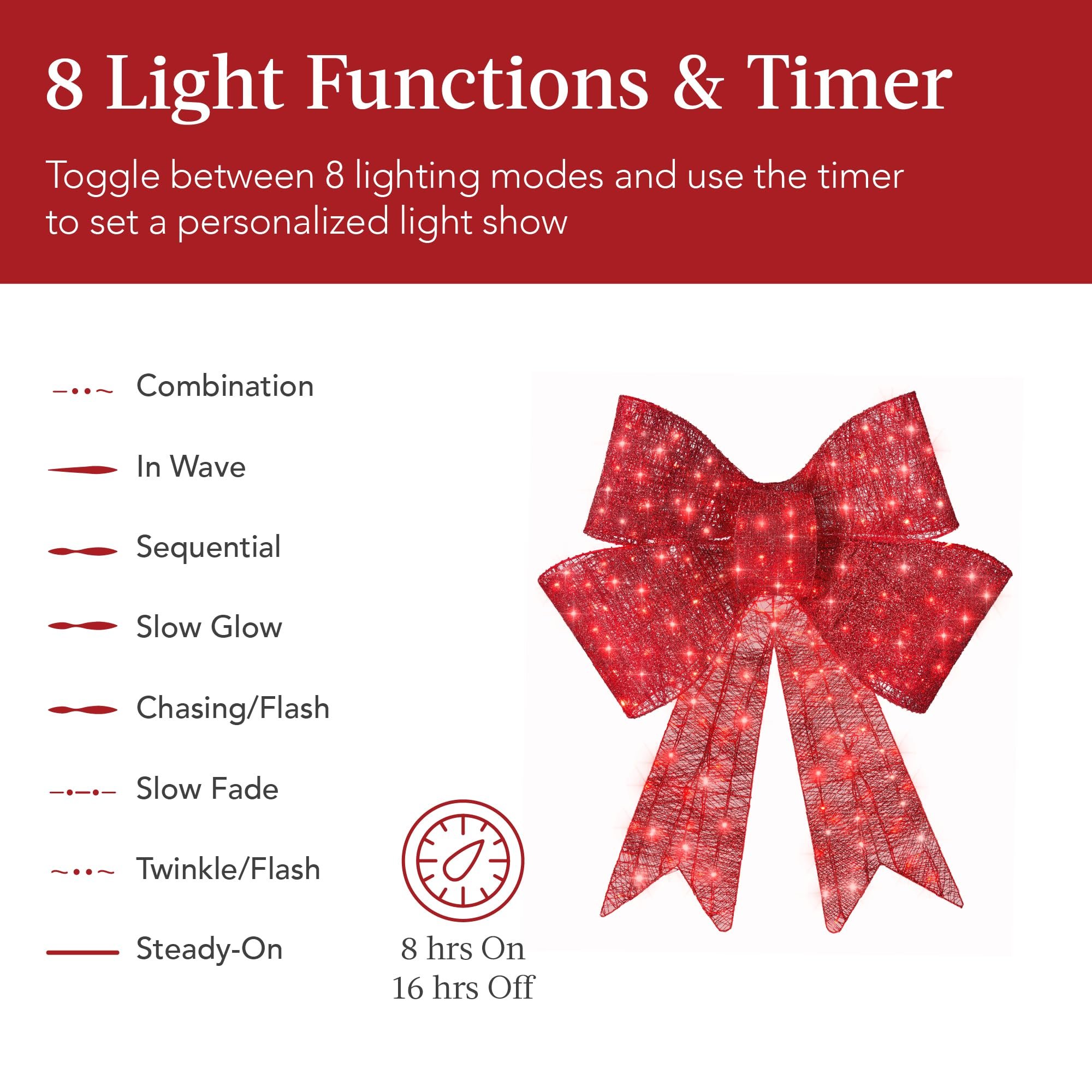 🔥Last Day Promotion 50% OFF🔥​​​LIT CHRISTMAS BOW ​​