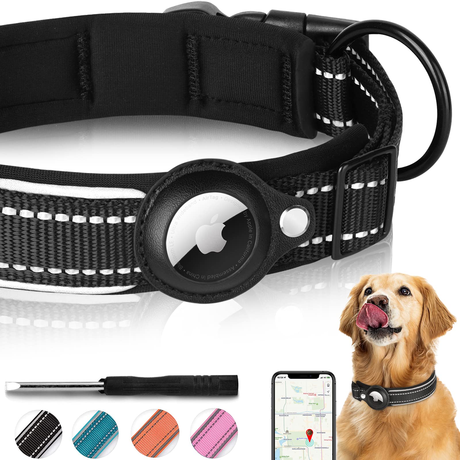 🔥Last Day Promotion- SAVE 70% OFF📲Stay Connected: AirTag Collar-BUY 2 FREE SHIPPING