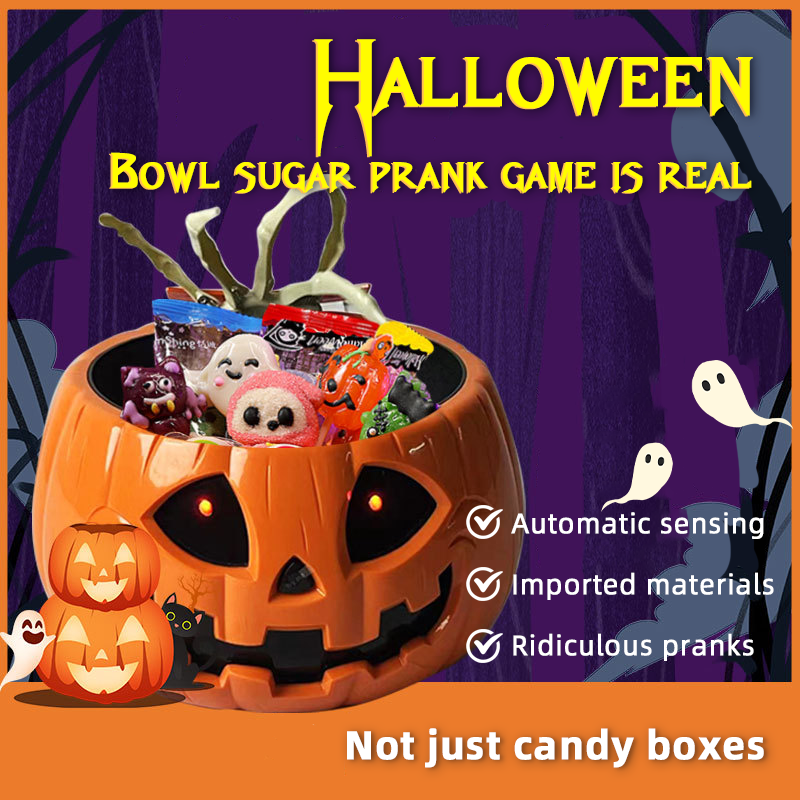 TikTok Last Day Promotion -60% OFF🎉Electric Pumpkin Bowl Candy Prank Toy -🎃Spooky Prank Toy