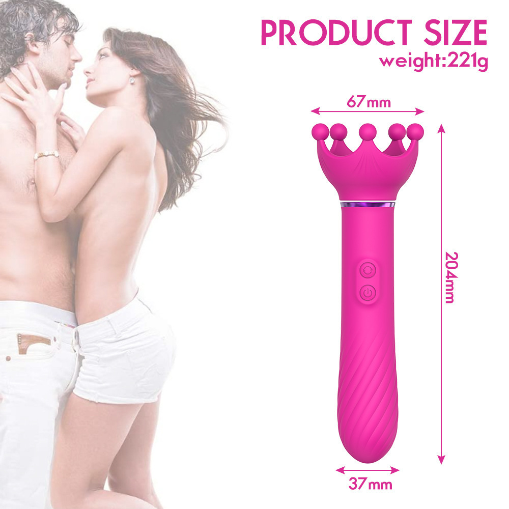 SHEMESIX - Female Masturbation Device Statue Of Liberty 10-Frequency Vibration 5-Frequency Rotating Vibration Massage Stick