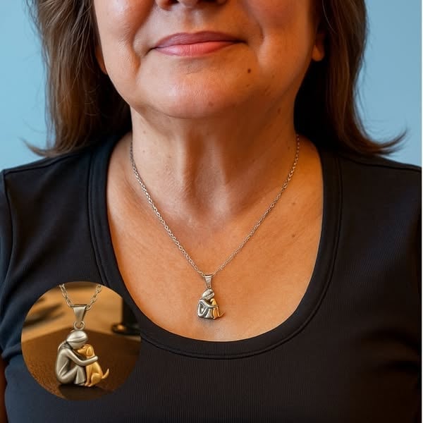 Hug Pendant Necklace(𝐒𝐭𝐞𝐯𝐞 𝐑𝐨𝐞𝐬 𝐇𝐚𝐧𝐝𝐦𝐚𝐝𝐞®)