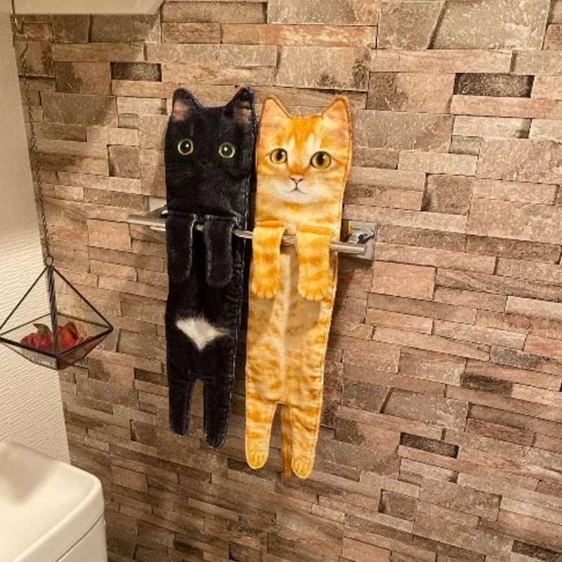👀Buy 2 get 1 free-✨New Arrival ✨😺Cute Cat Hand Towel🐾