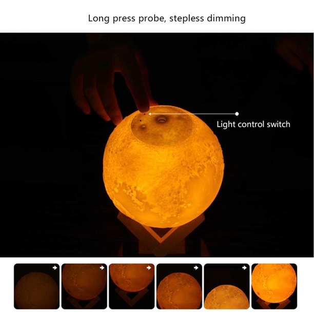 3D LED Moon Lamp Air Humidifier
